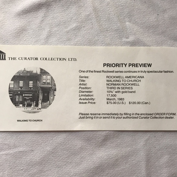 GORHAM Norman Rockwell Collectible Plate “Breaking Home Ties” NWT - Picture 5 of 7